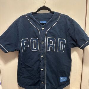 PacSun Navy Blue 'FORD' Baseball Jersey